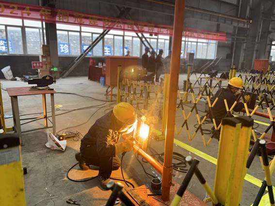 公司舉辦電焊工、電工技術(shù)比武
