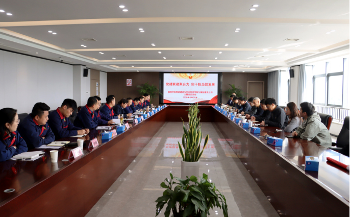 銅陵學院智能建造與空間信息學院赴公司開展主題黨日活動